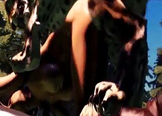 Tiger is ready to maul that pussy while fucking a horny human